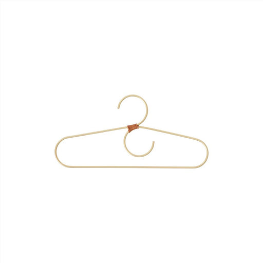 Hanger for kids - Tiny Fuku - 2 Pcs/Pack - Brass par OYOY Living Design - OYOY Mini | Jourès