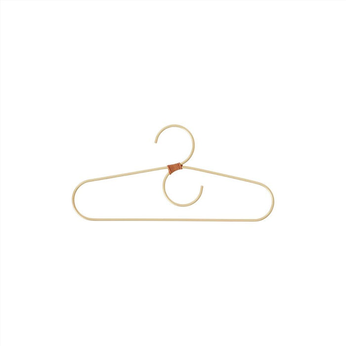 Hanger for kids - Tiny Fuku - 2 Pcs/Pack - Brass par OYOY Living Design - New in | Jourès