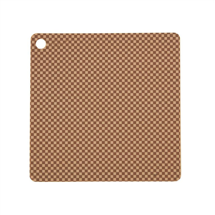 Placemat Checker - Pack of 2 - Camel par OYOY Living Design - The Canada Day Sale - 15% Off Storewide* | Jourès