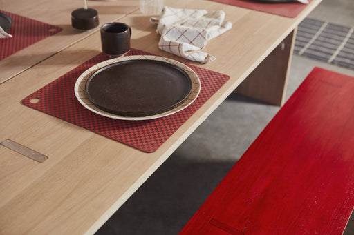 Placemat Checker - Pack of 2 - Red par OYOY Living Design - The Canada Day Sale - 15% Off Storewide* | Jourès