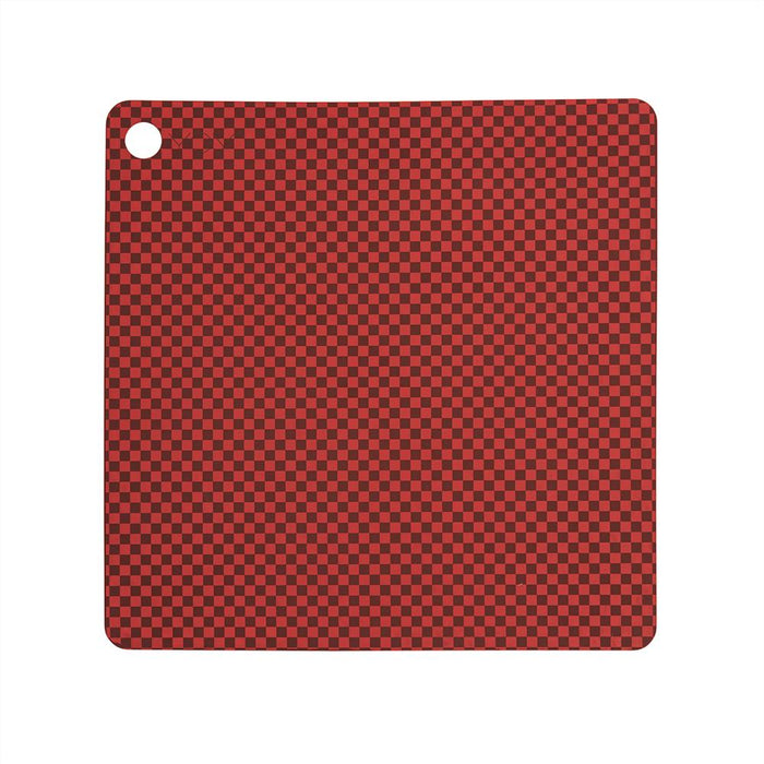 Placemat Checker - Pack of 2 - Red par OYOY Living Design - The Canada Day Sale - 15% Off Storewide* | Jourès