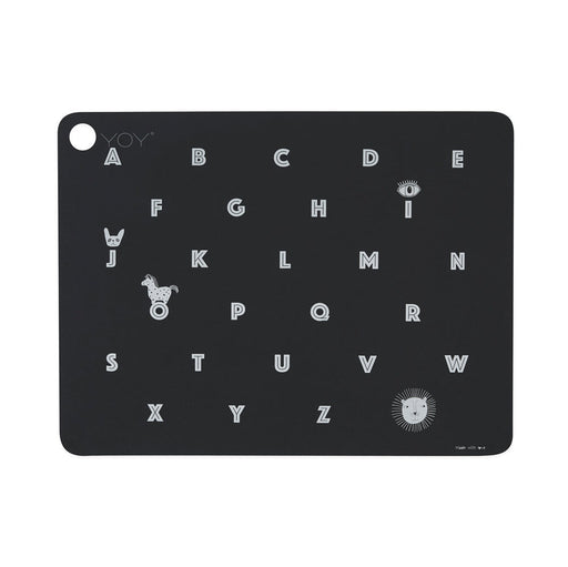 Placemat Alphabet - Anthracite par OYOY Living Design - New in | Jourès