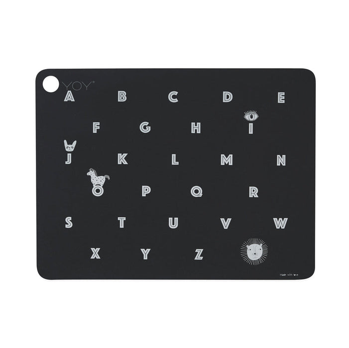 Placemat Alphabet - Anthracite par OYOY Living Design - New in | Jourès