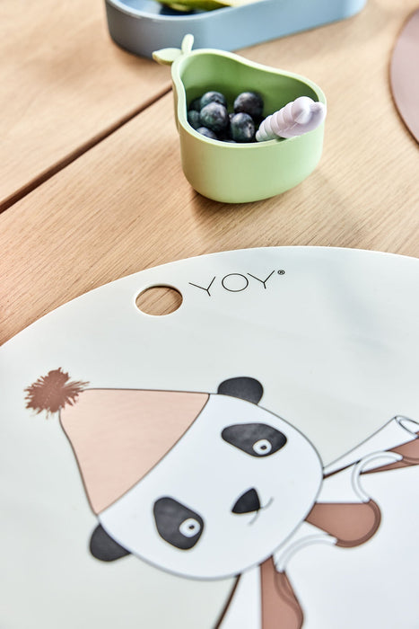 Placemat Panda Pompom par OYOY Living Design - OYOY Mini | Jourès