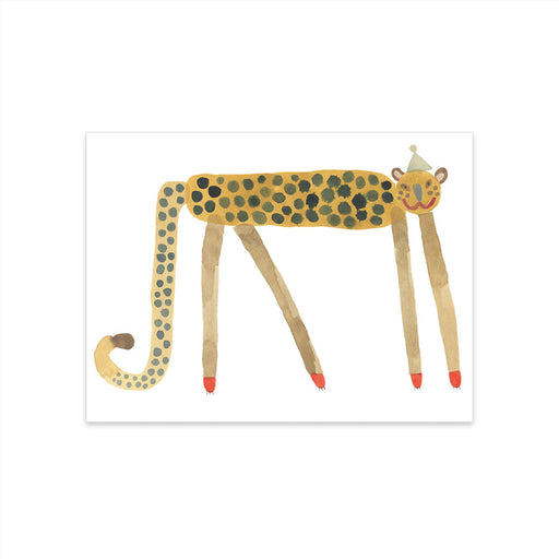 Poster 30x40 - Smiling Leopard Elvis - Moira Frith - Multi par OYOY Living Design - The Safari Collection | Jourès