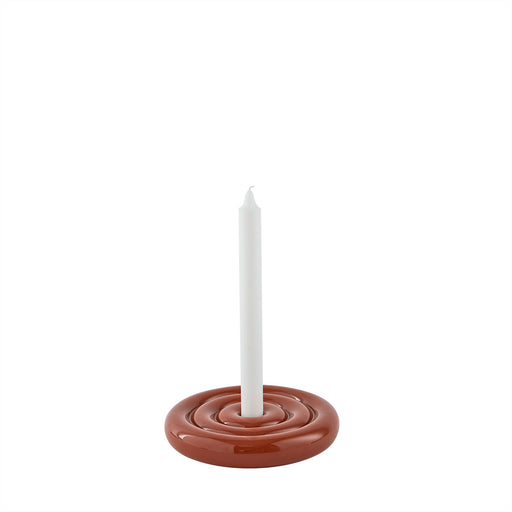 Savi Ceramic Candleholder - Low - Nutmeg par OYOY Living Design - OYOY Mini | Jourès