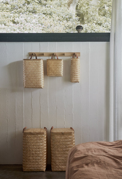Sporta Wall Basket - Long - Nature par OYOY Living Design - OYOY Mini | Jourès