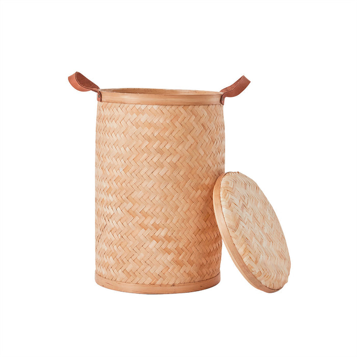 Sporta Laundry Bin - Round - Nature par OYOY Living Design - Gifts $100 and more | Jourès