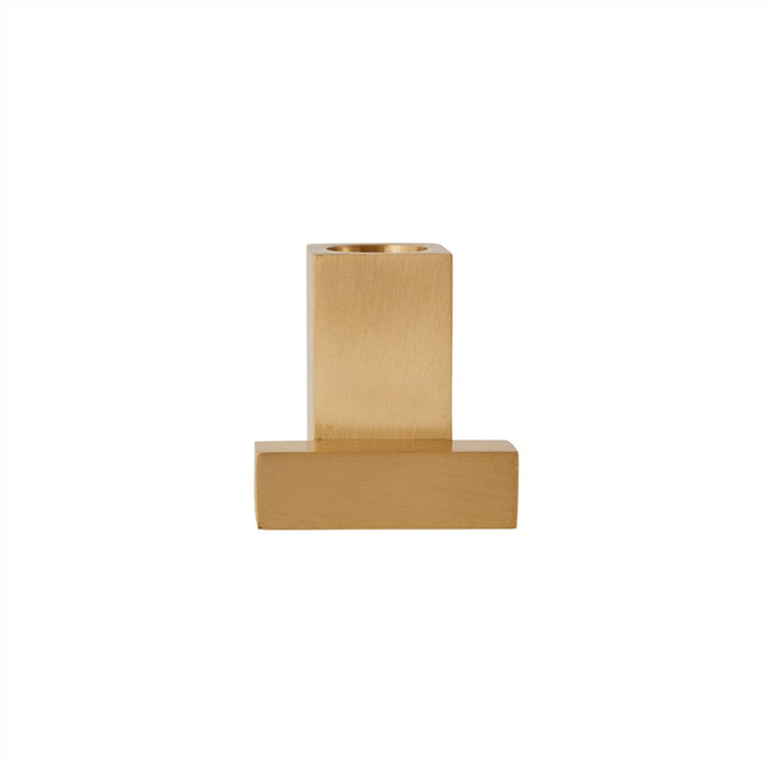 Square Candleholder - Solid Brass - Brushed Brass par OYOY Living Design - The Canada Day Sale - 15% Off Storewide* | Jourès