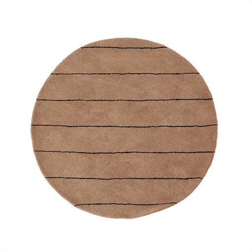 Circle Rug - Striped - Choko par OYOY Living Design - $100 et plus | Jourès