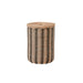 Striped Laundry Bin - Nature / Black par OYOY Living Design - $100 et plus | Jourès