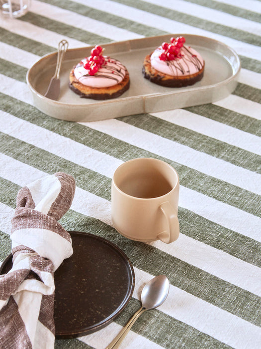 Striped Napkin Vanilla - Pack of 2 - H45 x W45 cm par OYOY Living Design - Jourès Home | Jourès