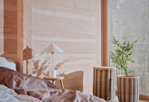 Striped Storage Basket - Nature / Black par OYOY Living Design - OYOY Mini | Jourès