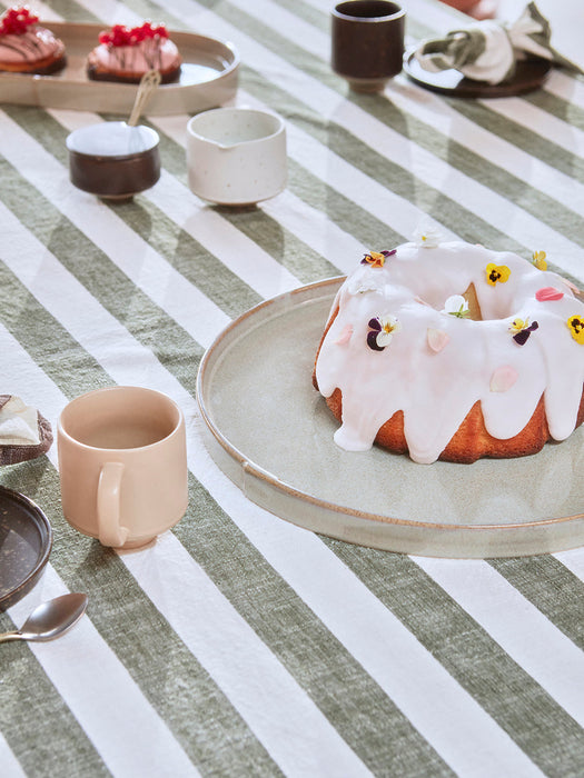 Striped Tablecloth - 200x140 cm - Olive par OYOY Living Design - The Canada Day Sale - 15% Off Storewide* | Jourès