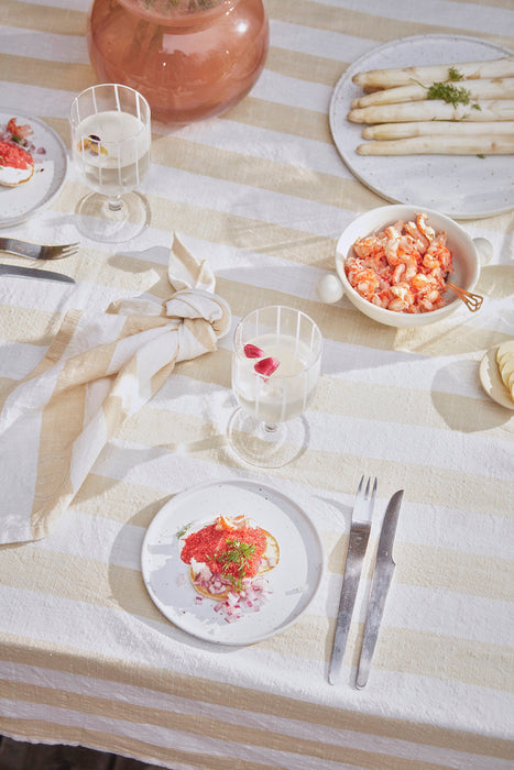 Striped Tablecloth Vanilla - 200x140 cm par OYOY Living Design - $100 et plus | Jourès