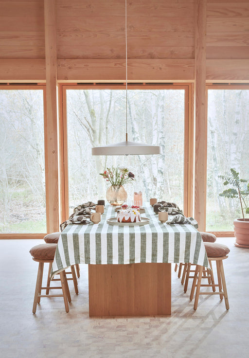 Striped Tablecloth - 260x140 cm - Olive par OYOY Living Design - $100 et plus | Jourès