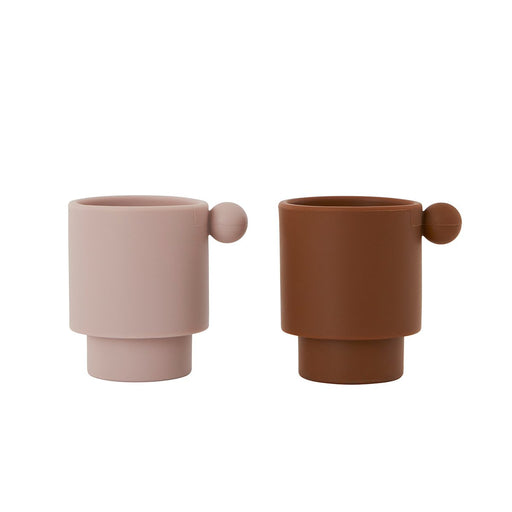 Tiny Inka Cup - Set of 2 - Caramel / Rose par OYOY Living Design - New in | Jourès