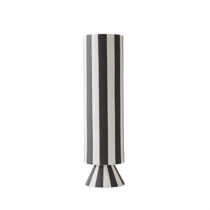 Toppu Vase - High - White / Black par OYOY Living Design - $100 et plus | Jourès