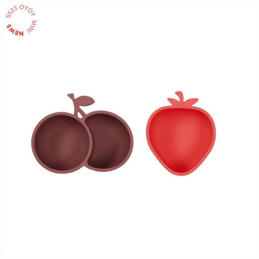 Yummy Strawberry & Cherry Snack Bowl par OYOY Living Design - Baby travel essentials | Jourès