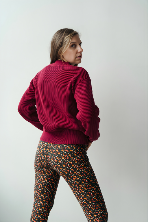 Emile - Chandail de maternité bordeaux par Solveig - Breast Milk Pumps & Accessories | Jourès