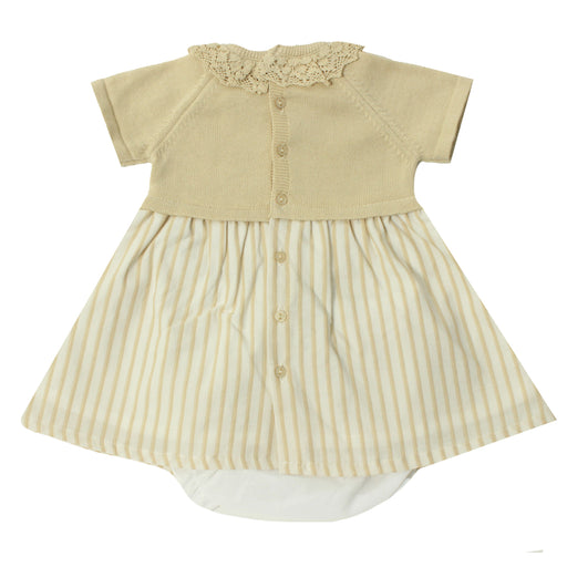 Newborn Dress and Bloomer - 1m to 12m - Beige par Dr.Kid - The Sun Collection | Jourès