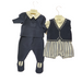Long Sleeve Newborn Set - 1m to 3m - Navy Blue par Dr.Kid - Baby Shower Gifts | Jourès