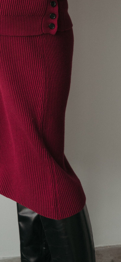 Charlotte - Jupe de maternité bordeaux par Solveig - Breast Milk Pumps & Accessories | Jourès