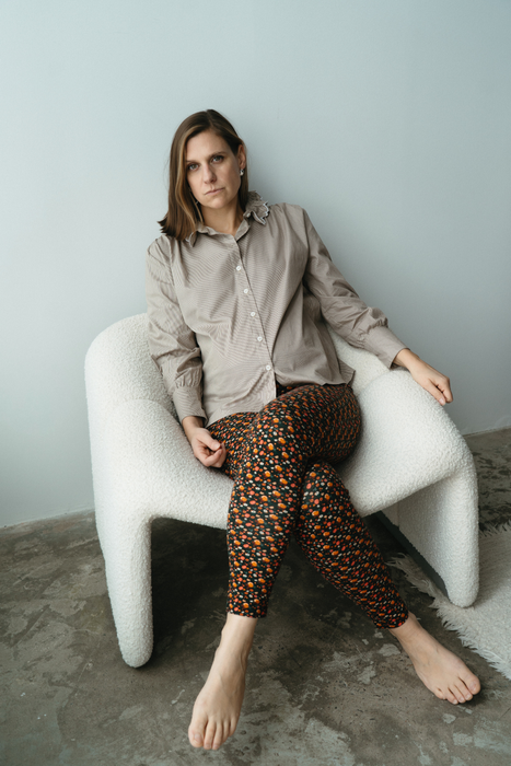 Léandre - Legging de maternité fleuri par Solveig - Nursing Clothes | Jourès