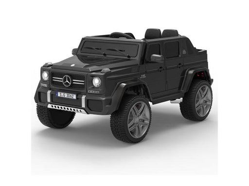12V Matte Black Luxury Mercedes Maybach G650s Kids' 4x4 Ride-on SUV W/ Rubber Wheels, Music & RC par Kids Vip - Produits | Jourès