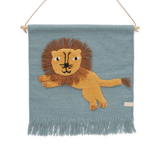 Affiche murale textile - Lion farceur  par OYOY Living Design - Salon | Jourès