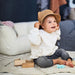 Sofa pouf pour enfants - Teddy crème blanc par Jollein - Idées-cadeaux pour baby shower | Jourès