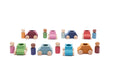 Wooden Cars With Mini Figures - Pack of 8 par Lubulona - Gifts $100 and more | Jourès