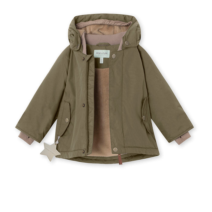 Wally Winter Jacket - 2Y to 3Y - Military Green par MINI A TURE - Outerwear | Jourès
