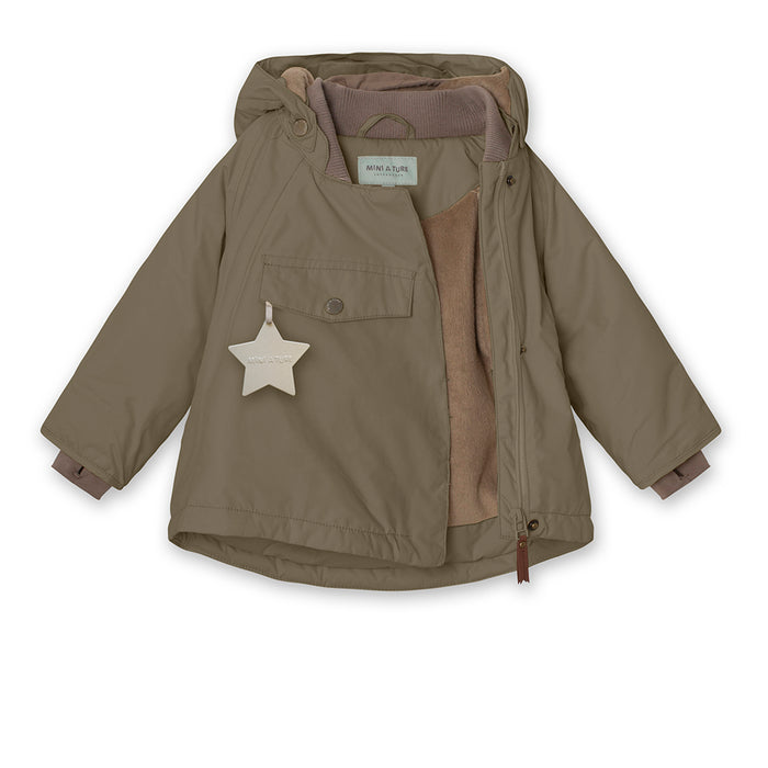 Wang Winter Jacket - 4Y - Military Green par MINI A TURE - Outerwear | Jourès