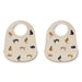 Tilda Silicone Bibs - Pack of 2 - Miaw / Apple blossom par Liewood - New in | Jourès