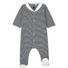 Pyjama en coton biologique Dors-bien - 1m à 6m - Rayures par Petit Bateau - Sale | Jourès