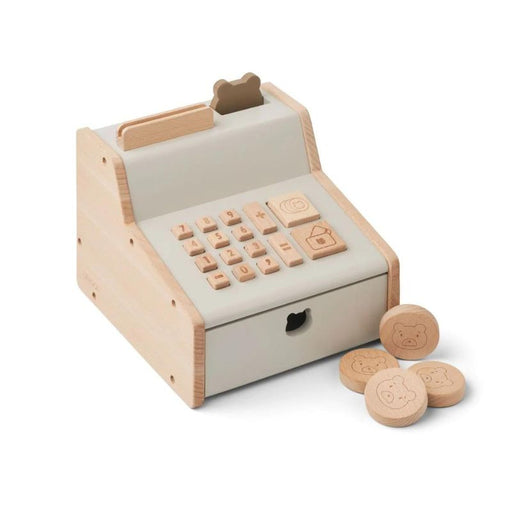 Buck Cash Register - Oat / Sandy mix par Liewood - Wooden toys | Jourès