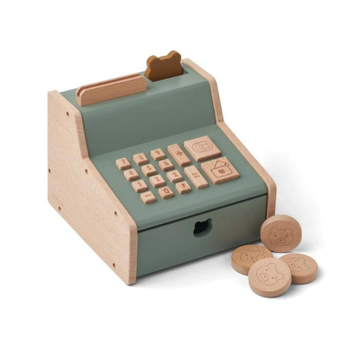 Buck Cash Register - Faune Green / Golden Caramel par Liewood - Wooden toys | Jourès