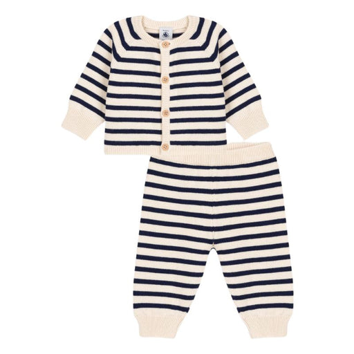 Wool Set - 1m to 18m - 2-pces -  Sailor Stripes par Petit Bateau - Clothing | Jourès