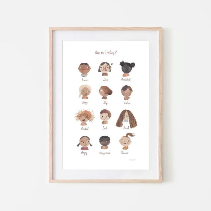Affiche éducative Émotions - 11x17 par Mushie - Chambre de bébé | Jourès