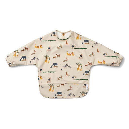 Merle Cape Bib With Long Sleeves - All together / Sandy par Liewood - Tableware | Jourès