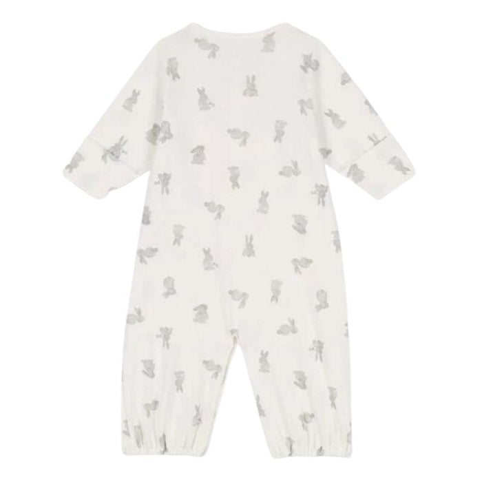 2-in-1 Sleeping Bag- 1m to 6m - Marshmallow / Grey par Petit Bateau - Baby Shower Gifts | Jourès
