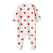 Pyjama en coton biologique Dors-bien - 1m à 6m - Coeurs par Petit Bateau - L' amour, toujours | Jourès