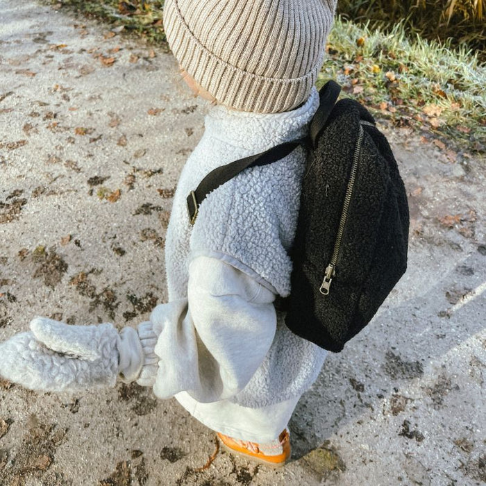 Mini sac à dos - Teddy - Noir par Studio Noos - Le essentiels de voyage | Jourès