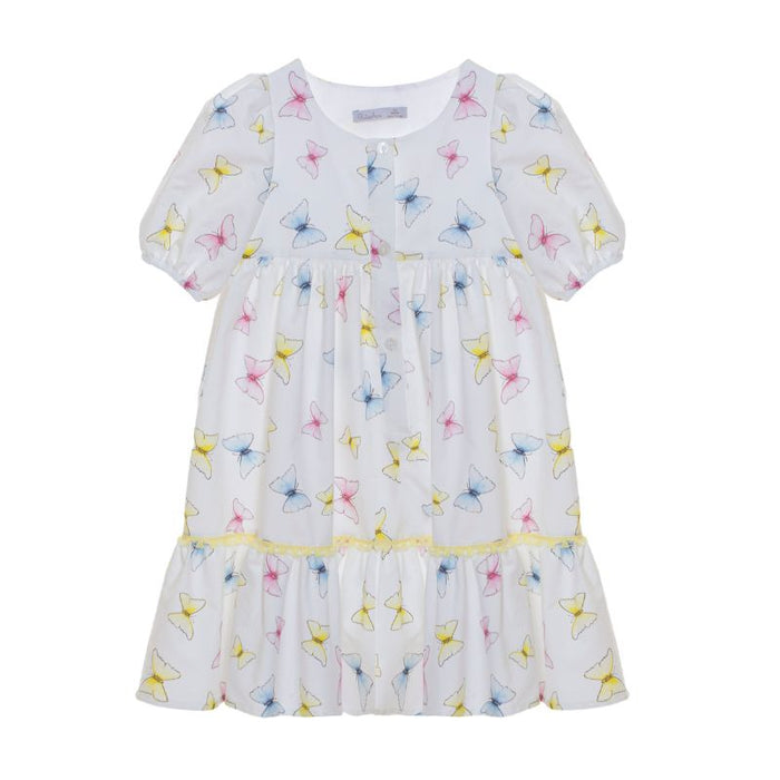 Dress - 6m to 4T - White Butterflies par Patachou - Clothing | Jourès