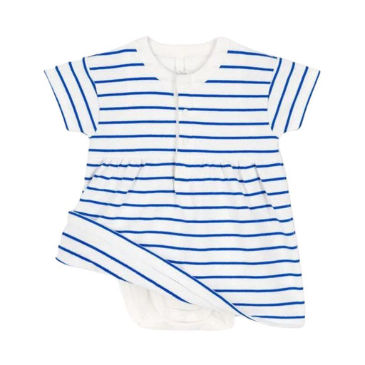 Dress and Body - 3m to 18m - Blue Stripes par Petit Bateau - Dresses & skirts | Jourès