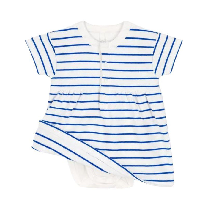 Dress and Body - 3m to 18m - Blue Stripes par Petit Bateau - Dresses & skirts | Jourès