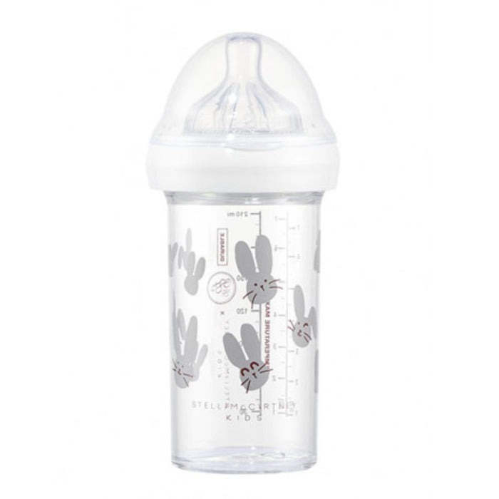 Baby bottle - 0-6 months - Stella McCartney - Grey rabbit - 210 ml par Le Biberon Francais - Baby Shower Gifts | Jourès