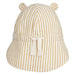 Gorm Reversible Seersucker Sun Hat - 0m to 2Y - Yellow mellow / Creme de la creme par Liewood - Sun hats | Jourès
