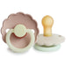Night - 6-18 Months Daisy Silicone Pacifier - Pack of 2 - Blush / Cream par FRIGG - Sleep time | Jourès